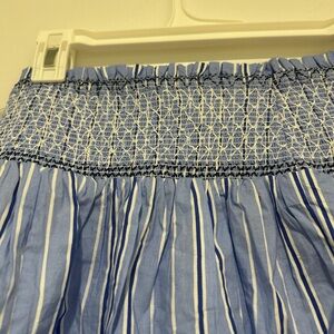 Mango Kids Blue Striped Skirt